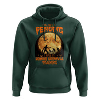 Funny Fencing Halloween Hoodie You Call It Fencing Zombie Survival - Wonder Print Shop