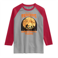 Funny Fencing Halloween Raglan Shirt You Call It Fencing Zombie Survival - Wonder Print Shop