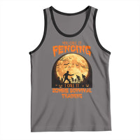 Funny Fencing Halloween Tank Top You Call It Fencing Zombie Survival - Wonder Print Shop