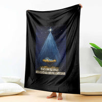 Nativity Scene Christmas Throw Blanket Biible Baby Jesus Christian - Wonder Print Shop