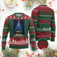 Nativity Scene Xmas Ugly Christmas Sweater Biible Baby Jesus Christian - Wonder Print Shop