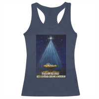 Nativity Scene Christmas Racerback Tank Top Biible Baby Jesus Christian - Wonder Print Shop