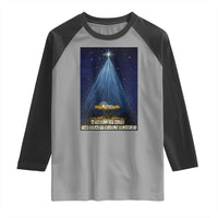 Nativity Scene Christmas Raglan Shirt Biible Baby Jesus Christian - Wonder Print Shop