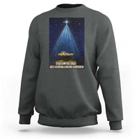 Nativity Scene Christmas Sweatshirt Biible Baby Jesus Christian - Wonder Print Shop