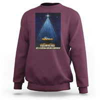 Nativity Scene Christmas Sweatshirt Biible Baby Jesus Christian - Wonder Print Shop
