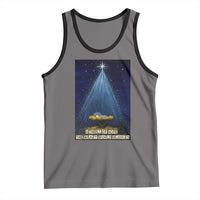 Nativity Scene Christmas Tank Top Biible Baby Jesus Christian - Wonder Print Shop