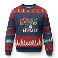 Nativity Scene Xmas Ugly Christmas Sweater Joy To The World - Wonder Print Shop