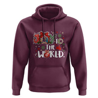 Nativity Scene Christmas Hoodie Joy To The World - Wonder Print Shop
