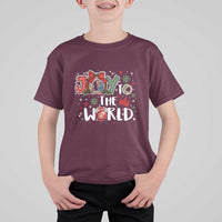 Nativity Scene Christmas T Shirt For Kid Joy To The World - Wonder Print Shop