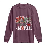 Nativity Scene Christmas Long Sleeve Shirt Joy To The World - Wonder Print Shop
