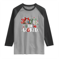Nativity Scene Christmas Raglan Shirt Joy To The World - Wonder Print Shop