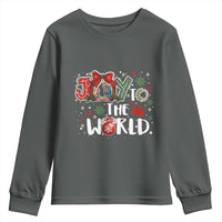 Nativity Scene Christmas Youth Sweatshirt Joy To The World - Wonder Print Shop