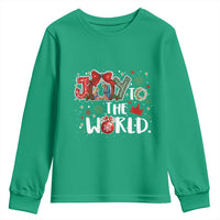 Nativity Scene Christmas Youth Sweatshirt Joy To The World - Wonder Print Shop