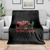 Jesus Christmas Throw Blanket Joy To The World - Wonder Print Shop