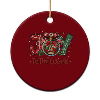 Jesus Xmas Ceramic Ornament Joy To The World - Wonder Print Shop