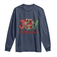 Jesus Christmas Long Sleeve Shirt Joy To The World - Wonder Print Shop