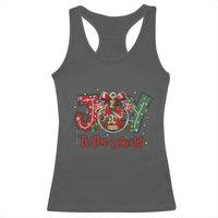 Jesus Christmas Racerback Tank Top Joy To The World - Wonder Print Shop