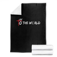 Jesus Christian Christmas Throw Blanket Joy To The World - Wonder Print Shop