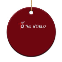 Jesus Christian Xmas Ceramic Ornament Joy To The World - Wonder Print Shop