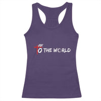 Jesus Christian Christmas Racerback Tank Top Joy To The World - Wonder Print Shop