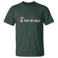 Jesus Christian Christmas T Shirt Joy To The World - Wonder Print Shop