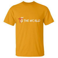 Jesus Christian Christmas T Shirt Joy To The World - Wonder Print Shop