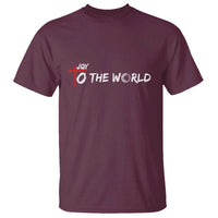 Jesus Christian Christmas T Shirt Joy To The World - Wonder Print Shop