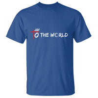 Jesus Christian Christmas T Shirt Joy To The World - Wonder Print Shop