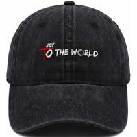 Jesus Christian Christmas Washed Cotton Baseball Cap Joy To The World