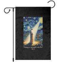 Virgin Mary Starry Night Garden Flag Luke 2:11 Christian Faith - Wonder Print Shop