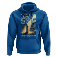 Virgin Mary Starry Night Hoodie Luke 2:11 Christian Faith - Wonder Print Shop