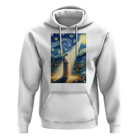 Virgin Mary Starry Night Hoodie Luke 2:11 Christian Faith - Wonder Print Shop