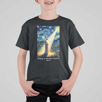 Virgin Mary Starry Night T Shirt For Kid Luke 2:11 Christian Faith - Wonder Print Shop