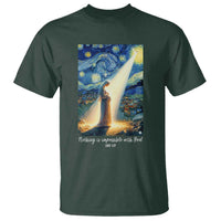 Virgin Mary Starry Night T Shirt Luke 2:11 Christian Faith - Wonder Print Shop