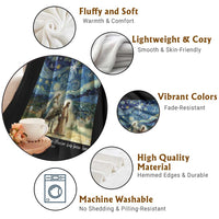 Bethlehem Starry Night Throw Blanket Nativity Luke 2:11 Christian Christmas - Wonder Print Shop