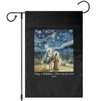 Bethlehem Starry Night Garden Flag Nativity Luke 2:11 Christian Christmas - Wonder Print Shop