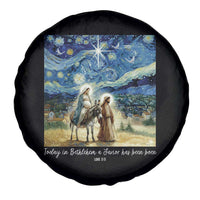 Bethlehem Starry Night Spare Tire Cover Nativity Luke 2:11 Christian Christmas - Wonder Print Shop