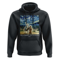 Bethlehem Starry Night Hoodie Nativity Luke 2:11 Christian Christmas - Wonder Print Shop