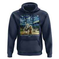 Bethlehem Starry Night Hoodie Nativity Luke 2:11 Christian Christmas - Wonder Print Shop