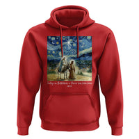 Bethlehem Starry Night Hoodie Nativity Luke 2:11 Christian Christmas - Wonder Print Shop