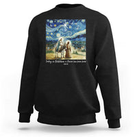 Bethlehem Starry Night Sweatshirt Nativity Luke 2:11 Christian Christmas - Wonder Print Shop
