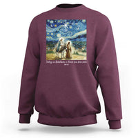 Bethlehem Starry Night Sweatshirt Nativity Luke 2:11 Christian Christmas - Wonder Print Shop