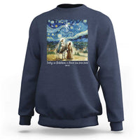 Bethlehem Starry Night Sweatshirt Nativity Luke 2:11 Christian Christmas - Wonder Print Shop