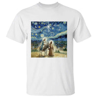 Bethlehem Starry Night T Shirt Nativity Luke 2:11 Christian Christmas - Wonder Print Shop