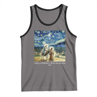 Bethlehem Starry Night Tank Top Nativity Luke 2:11 Christian Christmas - Wonder Print Shop