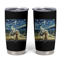 Bethlehem Starry Night Tumbler Cup Nativity Luke 2:11 Christian Christmas - Wonder Print Shop