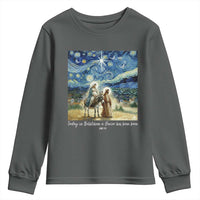 Bethlehem Starry Night Youth Sweatshirt Nativity Luke 2:11 Christian Christmas - Wonder Print Shop