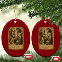 Virgin Mary Ceramic Ornament Angel Gabriel Luke 1:30 Christian - Wonder Print Shop