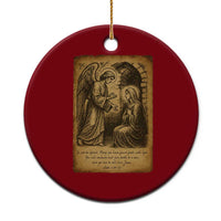 Virgin Mary Ceramic Ornament Angel Gabriel Luke 1:30 Christian - Wonder Print Shop