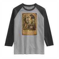 Virgin Mary Raglan Shirt Angel Gabriel Luke 1:30 Christian - Wonder Print Shop